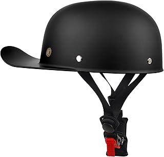 Vintage Motorcycle Helmet Men and Women Adults Open-Face Motorbike Helmets Retro Half Helmet Fashion Baseball Cap Casco DOT Approved