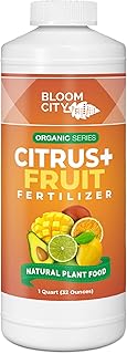 Bloom City's Organic Citrus & Fruit Fertilizer – Liquid Plant Food for Bigger Harvests, Stronger Roots & Healthy New Growth, 32 oz