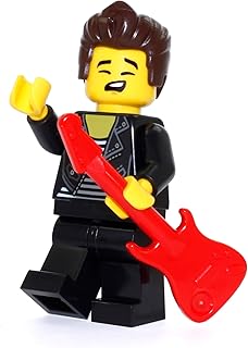 City Town Minifigure - Rock Star/Elvis (with Guitar)