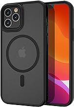 Magnetic Guardian Designed for iPhone 11 Pro Max Case [10FT-Grade Drop Tested & Compatible with MagSafe] Slim Translucent Matte, Black