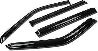 Rain Guards Tape-On Compatible with 2001-2006 Suzuki XL-7 Grand Vitara, Acrylic 4Pcs Window Vent Visor Deflector