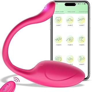 App Controlled Wearable Vibrator for Couples, Bluetooth Remote Control Butterfly Vibrator with G-Spot & Clitoral Stimulation, Rechargeable Quiet Waterproof Sex Toy for Women