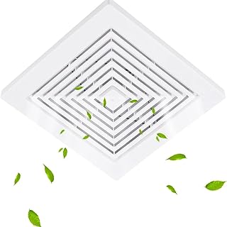 BP90 Bathroom Exhaust Fan Cover with Spring for Broan-NuTone Exhaust Fan Square Ceiling or Wall-Mount BP46 Grille for NuTone 663 670 671 675 688 689 Ventilation Fan, 97011723 Replacement Grille