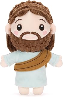 FunisFun Jesus Plush Stuffed Animal Doll Ideal Gifts for Christian Church Religious Party Favors Christmas (Jesus)