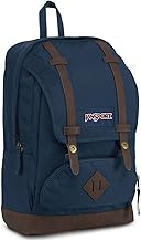 Cortlandt Laptop Backpack, Navy, 15” Laptop Sleeve-Synthetic Leather Shoulder Computer Bag with Large Compartment, Padded Straps- Rucksack for Men, Women