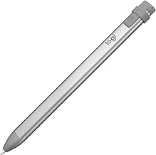 Crayon Digital Pencil for All iPads (2018 Releases and Later) with Apple Pencil Technology, Anti-roll Design, and Dynamic Smart tip - Grey