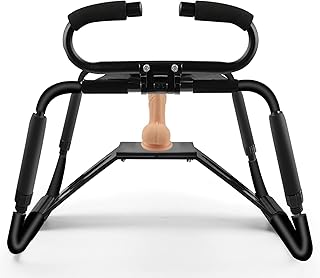 Sex Chair Adjustable Height Sex Furniture, Sex Multifunction Position Chair with Adjustable Handrail and Realistic Dildo, Sex Bench BDSM Novelty Dildo Mount Holder for Couples Festival Gifts (XL)