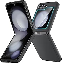 for Samsung Galaxy Z Flip 5 Case, Full Body Cover Hard PC Ultra-Thin Anti-Scratches Shockproof, Support Wireless Charging Protective Phone Case for Samsung Galaxy Z Flip 5, Black