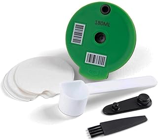 Reusable Coffee Capsule Disc with Silicone Lid - Coffee Disc & Filter Set for Bosch Tassimo Brewer - Make Your Own Coffee Pod Discs - Reuse & Refill