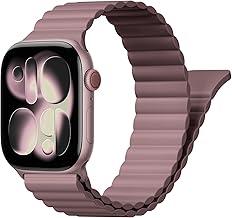 Magnetic Sport Bands for Apple Watch Band 40mm 38mm 41mm 42mm 44mm 45mm 46mm iWatch bands for Women Men,Silicone Loop Strap Wristband for Apple Watch Series 11 10 9 8 7 6 5 4 3 SE 3/2nd Ultra/3/2 49mm
