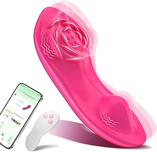 Adult Sex Toys for Women & Couples, Wearable Panty Vibrator Rose Sex Toy, 3-in-1 APP Remote Control Mini Butterfly Vibrator Clitoris G spot Vagina Stimulator with 10x2 Vibration Modes, Clit Novelties