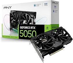 NVIDIA GeForce RTX™ 5050 Dual Fan, Graphics Card (8GB GDDR6, 128-bit, SFF-Ready, PCIe® 5.0, HDMI®/DP 2.1, 2-Slot, NVIDIA Blackwell Architecture, DLSS 4)