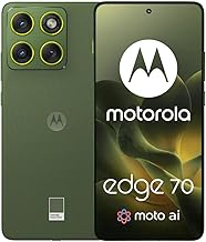 Moto Edge 70 5G Ai (Compatible with Tmobile Mint Tello & Global) (512GB+12GB) NFC 50MP 4K Triple Cam Dual Sim 6.67" Curved XT2601-3 Latino American Version (Bronze Green)
