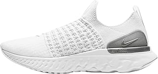 React Phantom Run Flyknit 2 CJ0280-100 White-Metallic Silver Women's Running 7.5 US