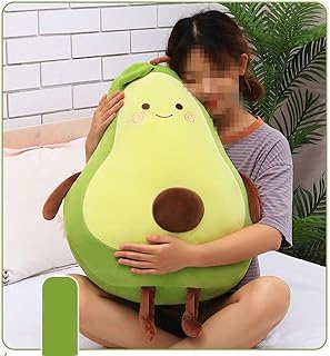 XICHEN 27 Inch Green Large Simulation Avocado Plush Toy Doll Sleeping Pillow - Holiday Warm Gift Plush Toy (Seated)