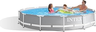 INTEX 26710EH Prism Frame Premium Above Ground Swimming Pool: 12ft x 30in – SuperTough Puncture Resistant – Rust Resistant – Easy Assemble – 1718 Gallon Capacity – Pool Only