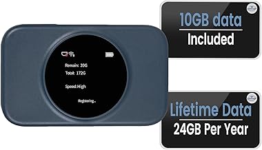S2 Portable WiFi Hotspot,10GB Free USA Data for 30 Days,No Sim Card Needed,4g LTE Mobile Internet Travel Router for USA,8 Device Connected,High Speed Pocket Hot Spot MiFi Devices