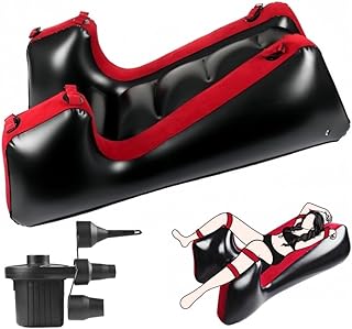 Sex Sofa Sex Couch Inflatable with Electirc Inflator Sex Furniture Split Leg Type Sex Chair Cushion with Bondage BDSM Position Support Pillow Multifunctional for Couple Position Adults Toys