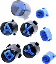 Deal4GO 8-Pack Plastic ABXY Buttons Menu View Share Keys Set Replacement for Xbox Series S & Xbox Series X Controller (Blue), (XSSX-8PB)
