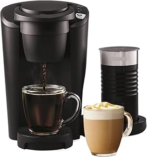 Latte Single Serve Coffee and Maker Black Machine