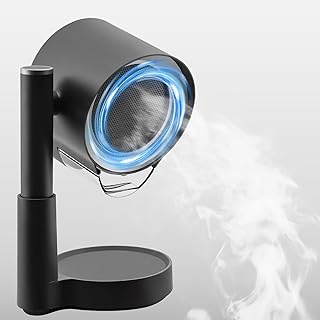 Portable Range Hood, 3-Speed Kitchen Exhaust Fan with 4" Height & 30°-120° Tilt, Detachable Oil Cup & Filter, for RV, Apartment Cooking, Indoor BBQ,Hot Pot