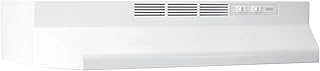 Broan-NuTone 413001 Non-Ducted Ductless Range Hood with Lights Exhaust Fan for Under Cabinet, 30-Inch, White