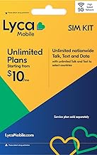 Lyca Mobile USA 5G/4G Prepaid SIM Card Kit | Unlimited Nationwide Talk, Text & Data | Choose from Unlimited Plans Starting at $10/mo.
