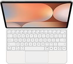 Keyboard Case for Samsung Galaxy Tab S8 Ultra 14.6'' 2022 (SM-X900/X906), Easy-Set Magic Floating Cantilever Stand,7 Colors Backlight, Built-in Trackpad,White,English