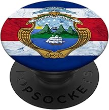 Costa Rica Emblem Design - Costa Rican Pride PopSockets PopGrip: Swappable Grip for Phones & Tablets