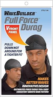 Full Force Durag, V-Front Panel, Black