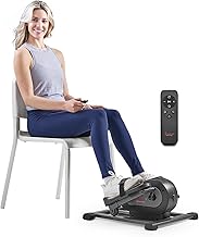 Sunny Health & Fitness Under Desk Pedal Elliptical Machine, Adjustable Resistance Leg Exerciser Office Home Workout While Sitting for Seniors