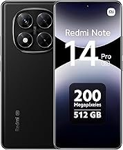 XIAOMI Redmi Note 14 Pro 5G + 4G LTE (for Tmobile Mint Tello & Global) (512GB + 12GB) NFC 6.67" 120Hz 200MP Pro AI Camera Model 24090RA29G Unlocked Dual Sim (Midnight Black)