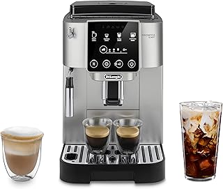 Magnifica Start Automatic Espresso Machine with Manual Milk Frother & Built in Grinder - 3 One-Touch Recipes, Easy-to-Clean, Home Barista Coffee Maker for Lattes, Cappuccino, Iced Coffee