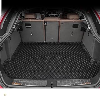 Car Trunk Mat for Soueast Motor/Soueast DX3 2016 2017 2018 2019, Custom Fit PU Leather Cargo Liner, All-Weather Waterproof Rear Trunk Liner Protector, Auto Interior Accessories