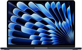 Apple MacBook Air with Apple M3 Chip, 13-inch, 8GB RAM, 256GB SSD Storage, Midnight (Renewed)