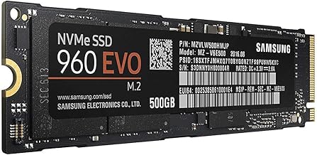 960 EVO 500GB Solid State Drive (MZ-V6E500BW) m.2 NVMe,Hybrid Drive