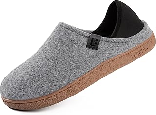 Mens Slippers with Removable Supportive Insole Slip on Casual House Shoes for Indoor Outdoor Bedroom Garden