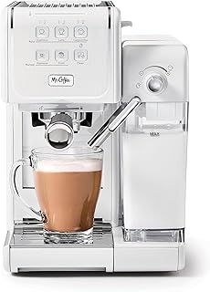 One-Touch CoffeeHouse - Espresso, Cappuccino, and Latte Maker, with Easy Serving Espresso (ESE) Pod compatibility - White