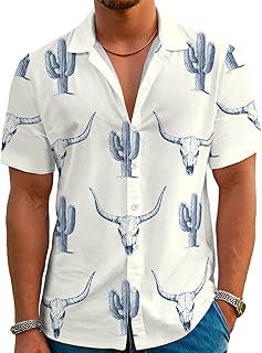 Funny Hawaiian Shirts for Men Summer Beach Short Sleeve Button Down Shirt Theme Party Shirt