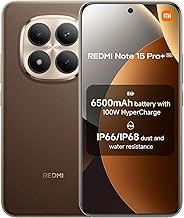 Redmi Note 15 Pro+ Plus 5G Ai (Compatible with Tmobile Mint Tello & Global) (256GB + 8GB) NFC 6.83" 120Hz 200MP Ultra Camera Model 2510ERA8BG Unlocked Dual Sim Liberado (Mocha Brown)