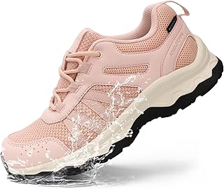 Women's Waterproof Hiking Shoes Non Slip Sneakers Lightweight Tennis Shoes for Work Walking Running Trekking Trail Shoes