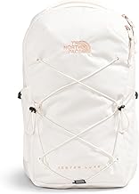THENORTHFACE Women's Jester Luxe Everyday Laptop Backpack, Gardenia White/Burnt Coral Metallic, One Size