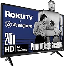 Westinghouse Roku TV - 24 Inch Smart TV, HD Television with Wi-Fi Connectivity and Mobile App, Flat Screen, Bluetooth, Compatible with Apple AirPlay, Alexa and Google Assistant