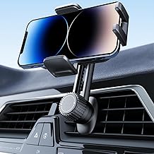 Phone Holders for Your Car: [Never Blocking] Air Vent Cell Phones Mount for iPhone 17 Pro Max & Samsung Android Smartphone [Thick Cases Friendly] Hands-Free Auto Mobile Phone Stand