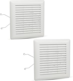 BlueStars 2 Packs C350GN S97017068 Bathroom Ceiling Fan Grille with Springs - for Bathroom 695 696N Vent Fan Cover 690 693 VC305C3N 695 Ventilation Broan-NuTone Wall-Mount Exhaust Fans 9-1/8" x 8-3/4"