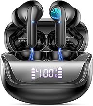 Jxrev 2026 Wireless Earbuds, Bluetooth 5.4 Headphones with ENC Noise Canceling Mics, in-Ear Earphones Deep Bass Stereo, IP7 Waterproof Wireless Headphones for Android iOS