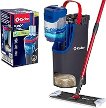 H2prO Flat Mop System | Quick Everyday Cleaning | Dual-Tank Fresh Water System | Machine Washable Reusable Microfiber Mop Pad | Safe on Hardwood, Tile & Vinyl Floors