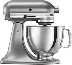 Artisan Series 5 Quart Tilt Head Stand Mixer with Pouring Shield KSM150PS, Contour Silver