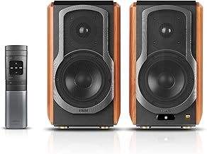 Edifier S1000W WiFi Audiophile Active Bookshelf 2.0 Speakers, 120W RMS Wireless HiFi Bluetooth Sound System Works with Alexa, Optical/RCA x 2 Coaxial, Supports AirPlay 2, Spotify Tidal Connect- Pair