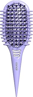 Conair Curl Define Pro Hair Brush for Curly Hair, Dual-Vent Design with Continuous Grooves, Mixed Bristles for Frizz-Free Detangling, Smoothing, and Curl Definition